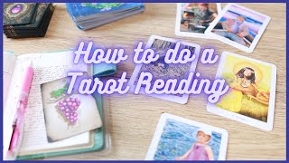 Step by step guide to how to read tarot cards  HOW TO DO A TAROT READING FOR YOURSELF [upl. by Elokyn64]