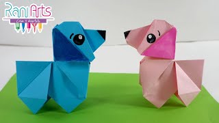 PERRO DE ORIGAMI  Paso a paso  DIY  ORIGAMI DOG [upl. by Bogusz517]