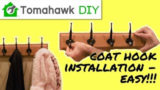 How to Install a Wall Coat Rack [upl. by Gerrald]