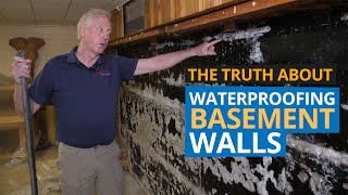 Waterproofing Basement Walls  Finished amp UnFinished Basement [upl. by Airamasor613]