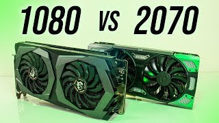 Nvidia GTX 1080 vs RTX 2070  Benchmarks amp Comparisons [upl. by Herries]