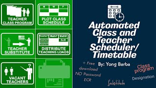 Automated Class and Teacher Scheduler  Timetable for Schools [upl. by Nylsirk]