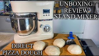 Neapolitan Pizza Dough DIRECT METHOD  Review Hauswirt Stand Mixer [upl. by Ylnevaeh845]