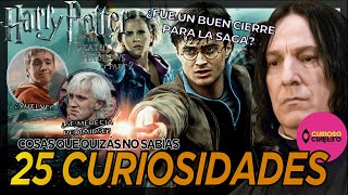 ⚡👦🏻 25 Curiosidades de HARRY POTTER y las reliquias de la muerte  Parte 2 2011 🏆👑👦🏻🐍  Eastereggs [upl. by Yzzo751]