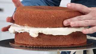 How To Make Perfectly Flat Cake Layers  Southern Living [upl. by Frasch]