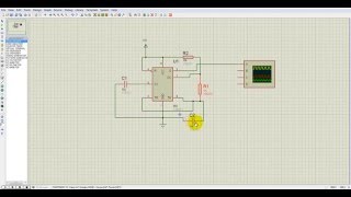 555 Timer Simulation in Proteus [upl. by Euqinahc]