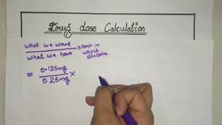 Adult Drug Dose Calculation  Made Easy  Part 1 [upl. by Dumah]