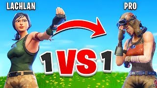 I Challenged a PRO Player to a 1v1 In Fortnite [upl. by Akelam]