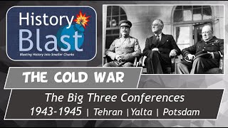 The Big Three Conferences  Tehran Yalta Potsdam  WW2 Ends Cold War Begins [upl. by Leta558]