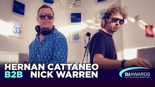 DJ Awards Exclusive Sunset 2019  Hernan Cattaneo b2b Nick Warren Live Café Del Mar [upl. by Tillo385]