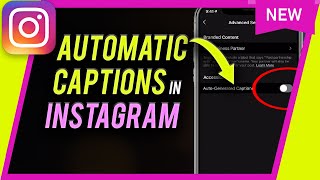 How to turn on automatic captions on Instagram  New IGTV Update [upl. by Grannie224]