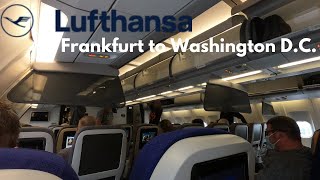 The Lufthansa Experience Airbus A340300 Economy from Frankfurt to Washington DC [upl. by Akenn]