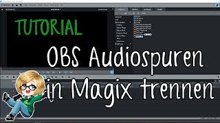 Mehrere OBS Audiospuren in MAGIX VIDEO DELUXE trennen [upl. by Harrow]