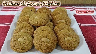 GALLETAS DE AVENA Rápidas fáciles de hacer y deliciosas [upl. by Etnud]