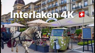 INTERLAKEN🇨🇭Peaceful Evening Walk In Swiss TownWalking Tour 4K [upl. by Neelyar685]