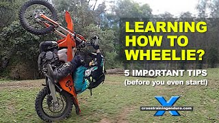 How to wheelie a motorbike five tips before you start︱Cross Training Enduro [upl. by Gauldin637]