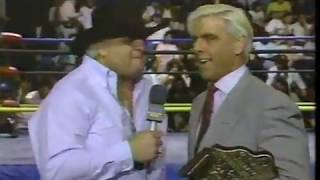 WCW Dusty Rhodes interviews Ric Flair 1991 [upl. by Angelico]