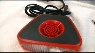 Harbor Freight  12 Volt Auto Heater  Defroster With Light Review [upl. by Richter]