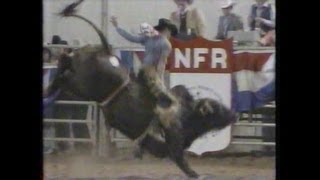 Bull Riding  1984 NFR Rodeo Go Round Highlights and 10th Round [upl. by Aiyt]