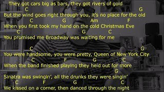 Fairytale of New York  with lyrics and chords  strum along with your uke [upl. by Attezi648]