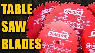 Choosing the Best Table Saw Blades Woodworking for Beginners 30 [upl. by Florri]