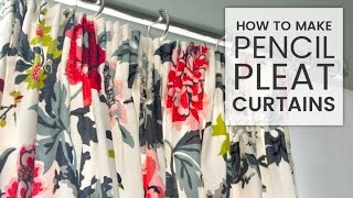 How to Make Pencil Pleat Curtains [upl. by Koressa]