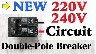 HOW TO INSTALL 220V 240V NEW CIRCUIT DoublePole Breaker [upl. by Lalise]