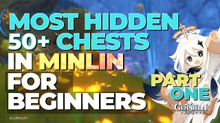 Minlin Most Secret Chest Locations Guide for Beginners PART 1  Genshin Impact [upl. by Bullis]