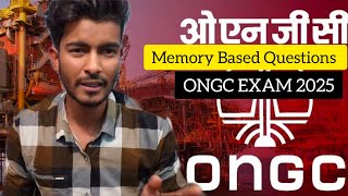 ONGC MEMORY BASED QUESTIONS  APTITUDE ✅ [upl. by Camfort]