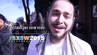 Post Malone  explains how White Iverson came about SXSW 2015 Vlog [upl. by Aleehs563]