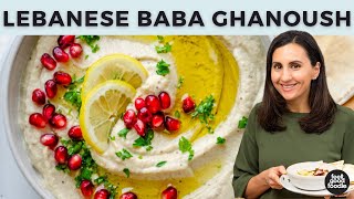 How to Make Baba Ghanoush  Lebanese Eggplant Dip [upl. by Ellenor521]