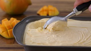 3Ingredient Mango Ice Cream Recipe  How to Make Mango Ice Cream [upl. by Munniks]