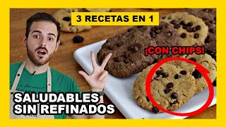 🔶 Como hacer GALLETAS de AVENA FACILES y SALUDABLES tipo cookies [upl. by Courtland]