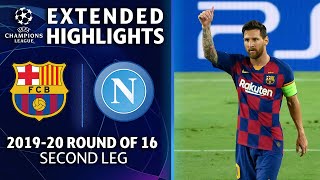 Barcelona vs Napoli  Champions League Round of 16 Highlights  UCL on CBS Sports [upl. by Erlewine964]