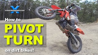 How to pivot turn on dirt bikes︱Cross Training Enduro [upl. by Atinod]