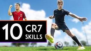 TOP 10 Cristiano Ronaldo Skills [upl. by Emmey]