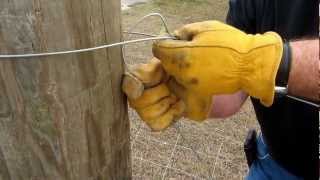 Tying Off High Tensile Wire  Part 2 [upl. by Nidroj]