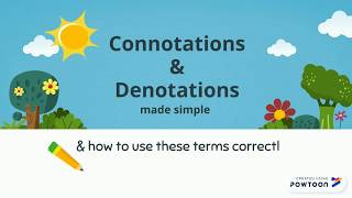 Easy Connotation and Denotation English Language Examples [upl. by Motch]