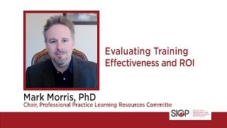 Evaluating Training Effectiveness and ROI [upl. by Ettelorahc]