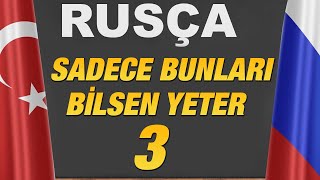 RUSÇA SADECEBUNLARI BİLSEN YETER Rusça Kelimeler Cümleler Öğreniyorum 3 [upl. by Hyacintha677]