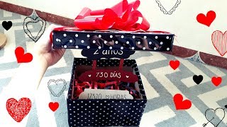 ♡ DIY ♡ CAJA PARA MI NOVIO ♡ Con letrero ♡ Erandy Paz [upl. by Dallas]