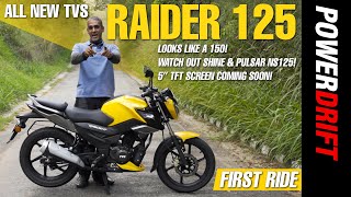 TVS Raider 125  First Ride Review  PowerDrift [upl. by Owiat]