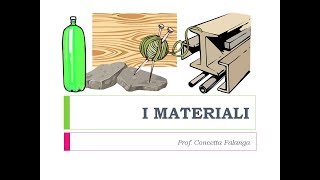 I Materiali  Classi 1 [upl. by Eellac]