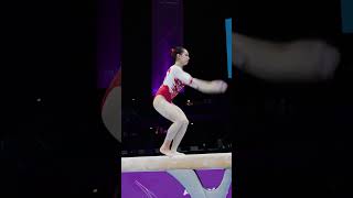 China Balance Beam BB Ou Yushan Podium Training 2023 World Championships Antwerp Slow Motion Part4 [upl. by Hesper]