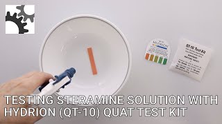 Hydrion QT10 Quat Test Kit [upl. by Kora]