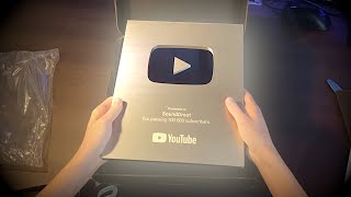 SILVER PLAY BUTTON  YouTube 100k Creator Award Unboxing [upl. by Granniah]