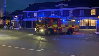 Double Central Station Turnout  Leicestershire Fire and Rescue Service [upl. by Trimmer717]