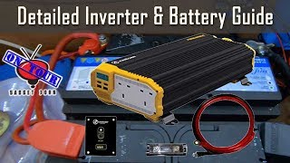 Detailed 12v Inverter amp Battery Wiring Guide  Campervan Motorhome RV amp Boat [upl. by Ariamoy]