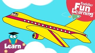 Lets Build a Plane  Plane video for toddlers  Toddler Fun Learning [upl. by Heilner]