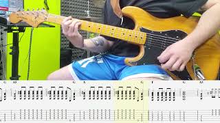 Talking Heads  Psycho Killer GUITAR COVER  PLAY ALONG TAB  SCORE [upl. by Chancellor263]